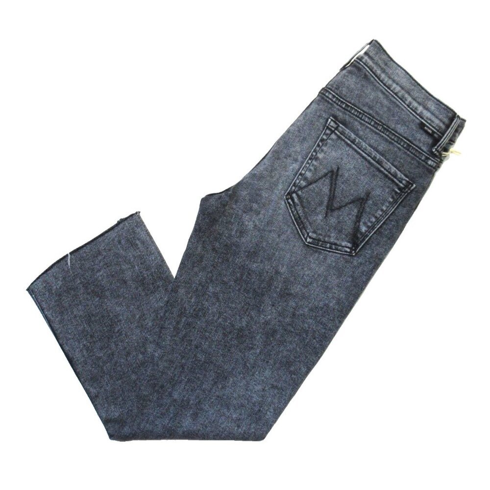 NWT Mother Insider Crop Step Fray in Train Stops Mineral Wash Stretch Jeans 31 - Picture 10 of 11